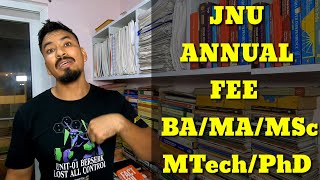 JNU ANNUAL FEE Structure for BAMAMScPhDMTechBScMscMPH Full Video [upl. by Snej]