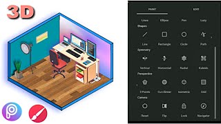 How to make 3D gaming room design in android  3D designing in android  room designing part 1 [upl. by Neelasor]