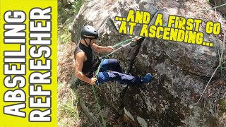 Abseiling  Rappelling refresher  Practicing Abseiling and having a go at Ascending [upl. by Barbabas370]