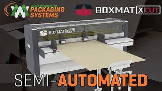 SemiAutomatic Box Making Machine  BOXMAT XCUT [upl. by Deuno]