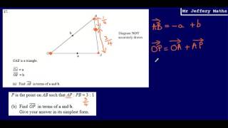 17 Vectors GCSE Maths  Edexcel Practice Tests Set 2  3H [upl. by Liddle]