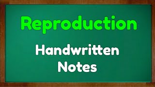 Class 10 Science  Reproduction Notes Green board Mkr  CBSE  NCERT cbseterm2 mkr shorts [upl. by Anileve391]