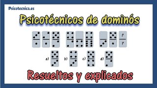 🧠 Test psicotécnicos de dominós resueltos y explicados [upl. by Elletnohs832]