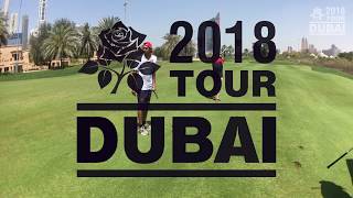 2018 TOUR DUBAI  Haseeb Hameed learns how to play golf [upl. by Ofilia]