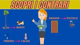 I CONTRARI apprendimento italiano contrari bambini videoeducativo [upl. by Enetsirhc]