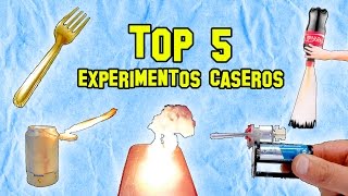 🤓🧪5 Experimentos para hacer en casa🏡 [upl. by Aihsined395]