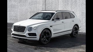 2018 Bentley Bentayga Black Edition w a 281K MSRP in Glacier White [upl. by Atipul962]