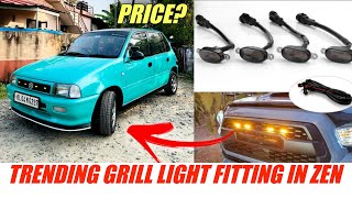 TRENDING GRILL LIGHT  Grill Light For Car  Grill Light Fitting In Car  Grill Light  Techcatcher [upl. by Colan]