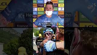 Tour de France emotional Houle widmet Etappensieg verstorbenem Bruder ❤️🚴‍♂️ [upl. by Ahseenak]