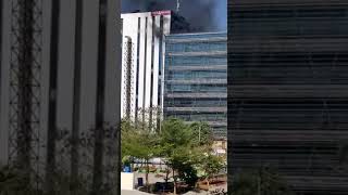 Fire at axis bankmindspace Airoli nr Patni ground [upl. by Benn744]