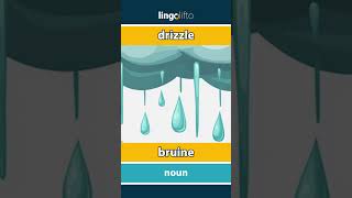 🇬🇧🇫🇷 drizzle  bruine  vocabulary builder  learn English  apprenons langlais [upl. by Ohce486]