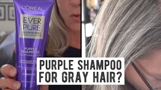 I Tried Purple Shampoo for a Month  What Did Purple Shampoo Do for My Brown and Gray Hair [upl. by Buzz696]