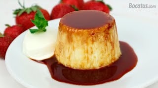 Flan de Queso super cremoso ¡sin horno sin huevo y sin gelatina [upl. by Nemad]