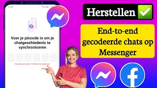 Hoe u de endtoend gecodeerde chatpincode op Messenger kunt resetten  Messengerpincode vergeten [upl. by Sirrot128]