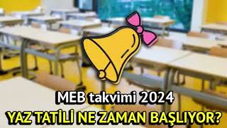 2024 Yaz Tatili Ne Zaman Başlıyor [upl. by Nortad42]