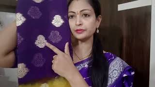 Meesho sarees collection Pattu amp fancy sarees new colours vlog viral fashionnfun [upl. by Tearle]