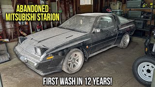 First Wash In 12 Years ABANDONED Mitsubishi Starion Car Detailing Restoration [upl. by Isla]