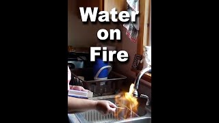 Water on Fire Fracking shorts [upl. by Nino]