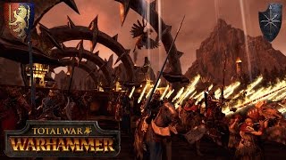 Bretonnia Crusade into the Valley of Khorne vs Ninjahund  Total War Warhammer Multiplayer Battle [upl. by Ettennig939]