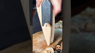 Formon Japones Filo extremo woodcarving carving satisfying woodworking [upl. by Ledah]