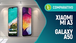 Xiaomi Mi A3 vs Galaxy A50 qual intermediário tem melhor custo benefício  Comparativo [upl. by Adnolrehs]