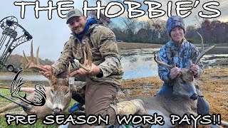 Mature Whitetails With Bows Pre Season Work Turns Into Success [upl. by Ailegnave]