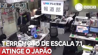 Terremoto de 71 graus de magnitude atinge o Japão [upl. by Nestor]