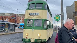 Blackpool Heritage Trams  Coastal Tour Full Ride [upl. by Roshelle]