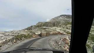 Jondal Glacier Norway downhill car ride [upl. by Peterus]