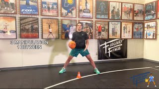 FadeawayFit  Part 1  Follow Along Ball Handling Workout🏀 basketball trending training [upl. by Elbon]