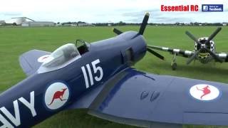 BIG SCALE RC RADIAL ENGINES quotSINGquot LMA Cosford Show 2016 [upl. by Alikahs275]