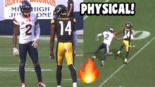 George Pickens Vs Pat Surtain II 🤬👀 WR Vs CB Steelers vs Broncos 2024 highlights [upl. by Nellda]