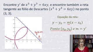 DERIVAÇÃO IMPLÍCITA E RETA TANGENTE [upl. by Lagas]