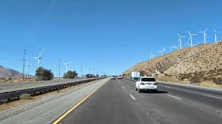 Windmill Drive on Desert Hot Springs Rd amp 10 Freeway  California  USA [upl. by Cavan]