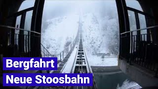 Standseilbahn 643002 neue Stoosbahn Bergfahrt Stoos  Funicular [upl. by Hevak311]