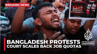 Bangladeshs Supreme Court scales back job quotas that triggered days of violent protest [upl. by Adnileb]