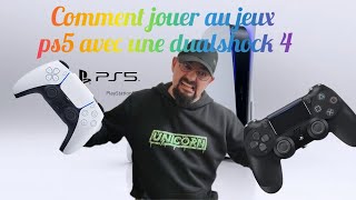 Comment jouer aux jeux de Ps5 avec une manette ps4 [upl. by Ranjiv]