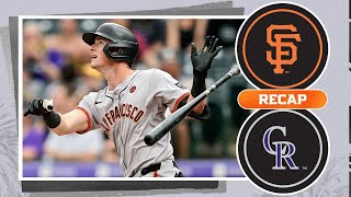 Giants vs Rockies Game Highlights 72124  MLB Highlights [upl. by Zacherie788]