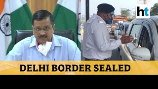 Watch Heavy traffic at DelhiNoida border confusion prevails among people [upl. by Ahcmis]