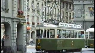 Bern Trolleybus amp Tram 1989 [upl. by Duwad]