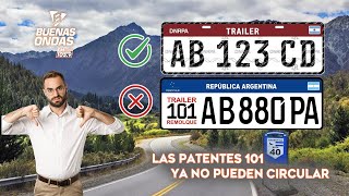 🇦🇷 🛑 EN ARGENTINA  Ya no es valida la patente quot101quot en trailers y casillas [upl. by Peppy]