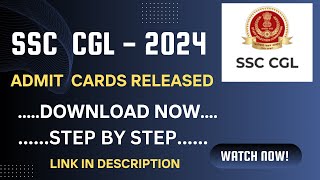 SSC CGL 2024 ADMIT CARD DOWNLOAD STET BY STEP ssc cgl admitcard  EdUpdatesTelugu [upl. by Secundas]