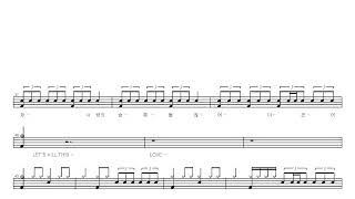 BLACKPINKKill This Love  Drum Score Drum Sheet Music [upl. by Sixele]