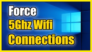 How to Force Connect to 5ghz WIFI on Windows 11 PC Fast Tutorial [upl. by Rabaj979]