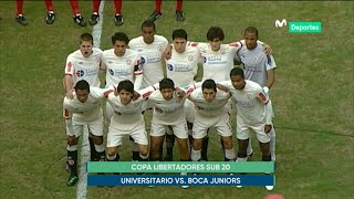 Universitario 1 4  Boca Juniors 1 2  Final Copa Libertadores Sub20 2011  Partido Completo [upl. by Geoffrey191]