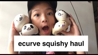 Ecurve Squishy Haul  cupcakestoreaisyah  squishypinky [upl. by Ramso]