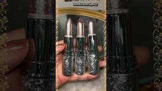 Metallic Silver Lipstick 🌟💄 Metallic blast💣  colour changing lipstick makeup viralshorts [upl. by Kopans792]