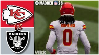 Chiefs vs Raiders Week 8 Simulation Madden 25 PS5 [upl. by Maxi969]