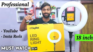 DigiTek DRL 18H C9 with Stand  Best Quality Ring Light for YouTube amp Instagram Reels  18 inches [upl. by Eelyek]