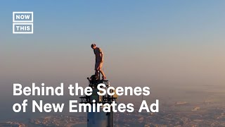 Emirates Ad Shot on Top of World’s Tallest Building [upl. by Acinoryt]